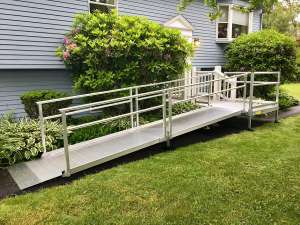 Ramp in front of house