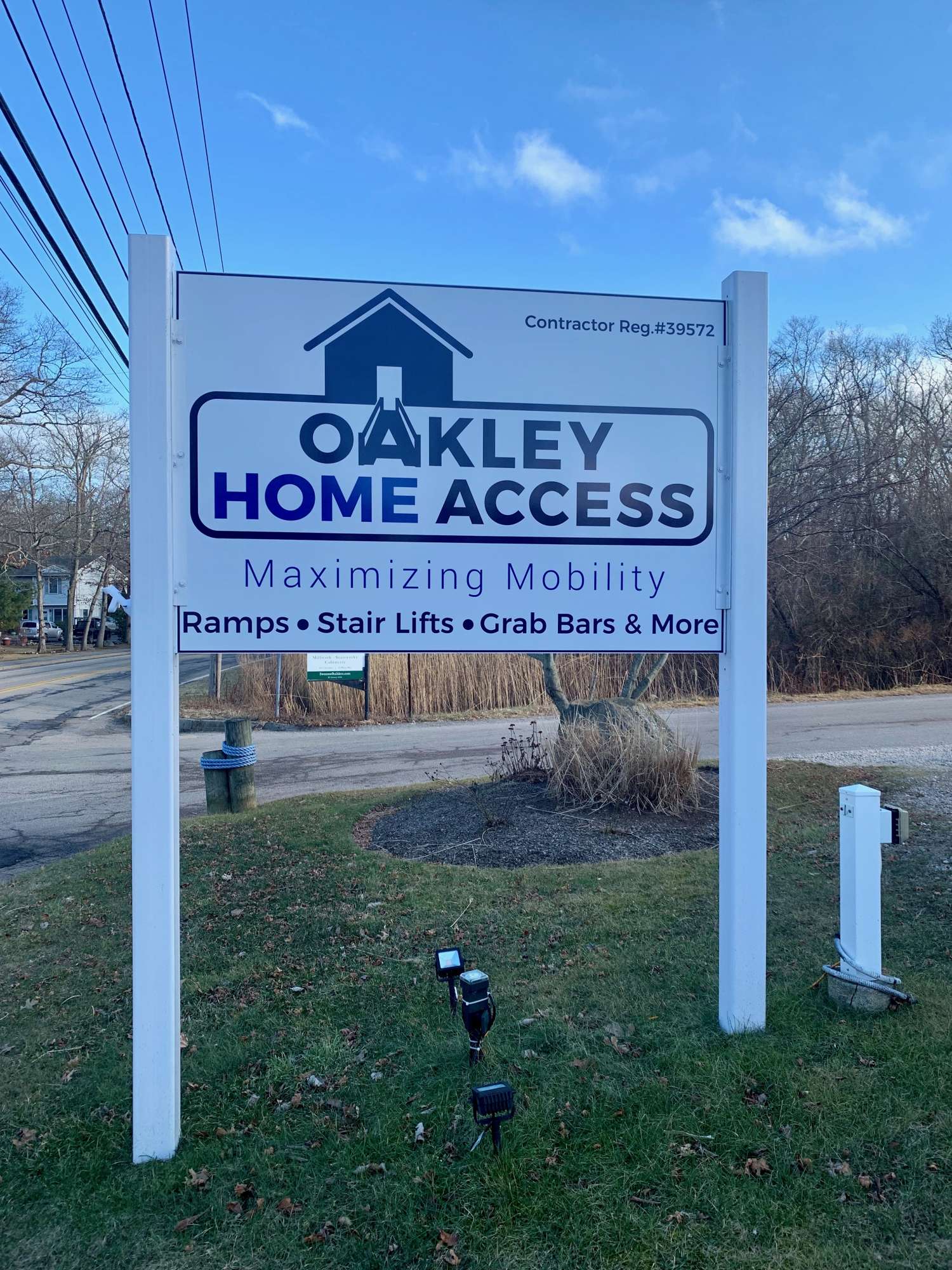 Oakley Home Access Sign.