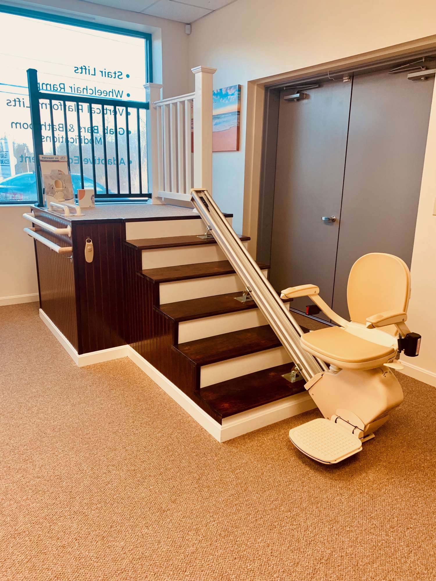 Stairlift in Showroom.